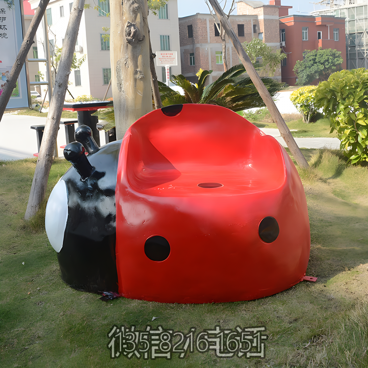 游乐园美陈摆件玻璃钢卡通七星瓢虫座椅博鱼网页版 游乐园美陈摆件玻璃钢卡通七星瓢虫座椅博鱼网页版