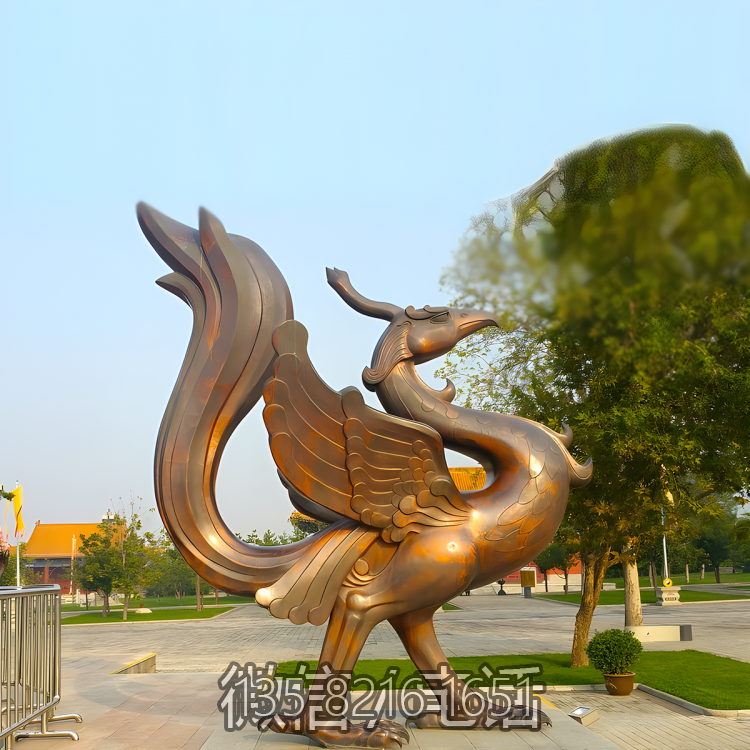 户外园林大型动物景观摆件神兽四大神兽之一朱雀博鱼网页版