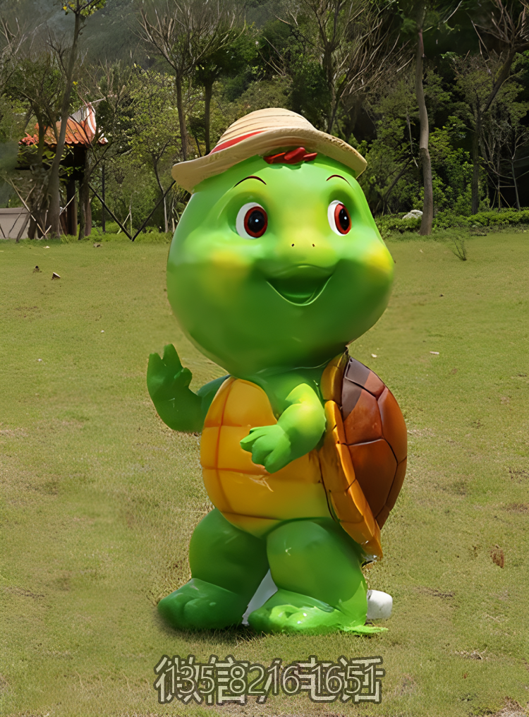 定制玻璃钢卡通乌龟博鱼网页版幼儿园商场游乐园美陈装饰品