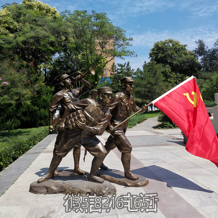 红色文化玻璃钢上阵冲锋的八路军博鱼网页版