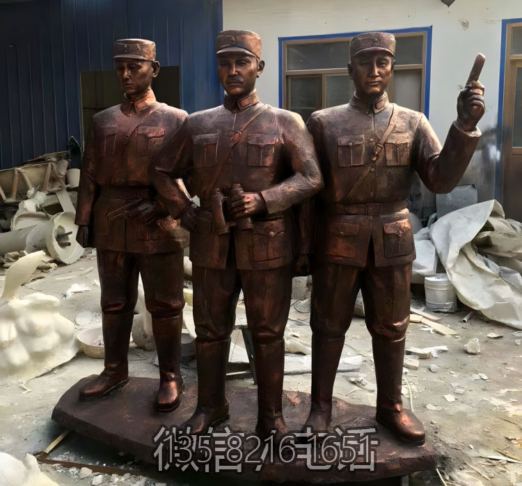 红色文化主题人物铜雕紫铜博鱼网页版