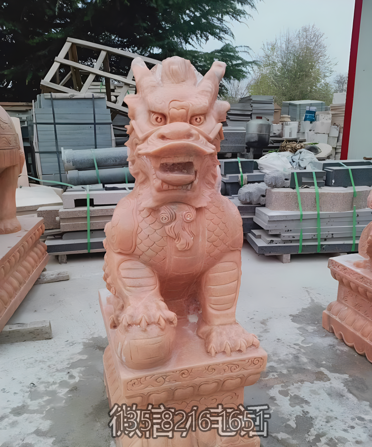 黄蜡石石雕园林景观神兽麒麟博鱼网页版