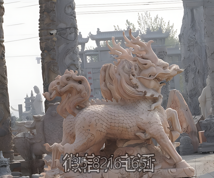 景区大型动物景观石雕麒麟博鱼网页版