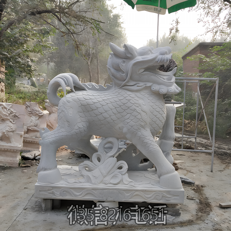 陵园大理石石辟邪动物神兽麒麟博鱼网页版