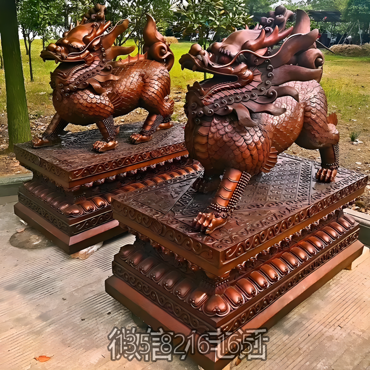 工厂大门摆件铜雕招财辟邪麒麟博鱼网页版