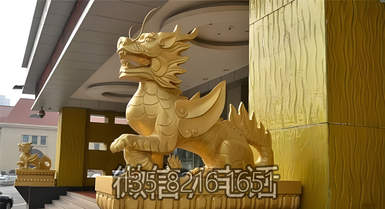 酒店门口大型动物景观装饰招财镇宅麒麟博鱼网页版