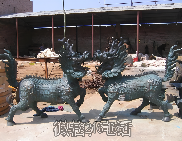 庭院别墅铜雕动物景观麒麟博鱼网页版