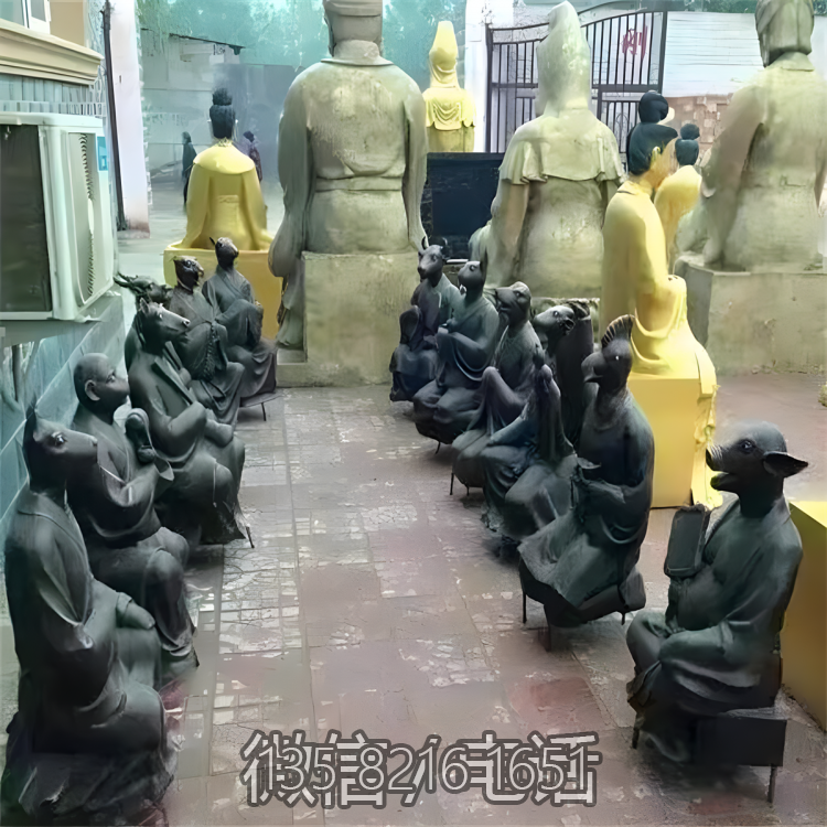 创意景观铜雕人身兽面十二生肖动物博鱼网页版