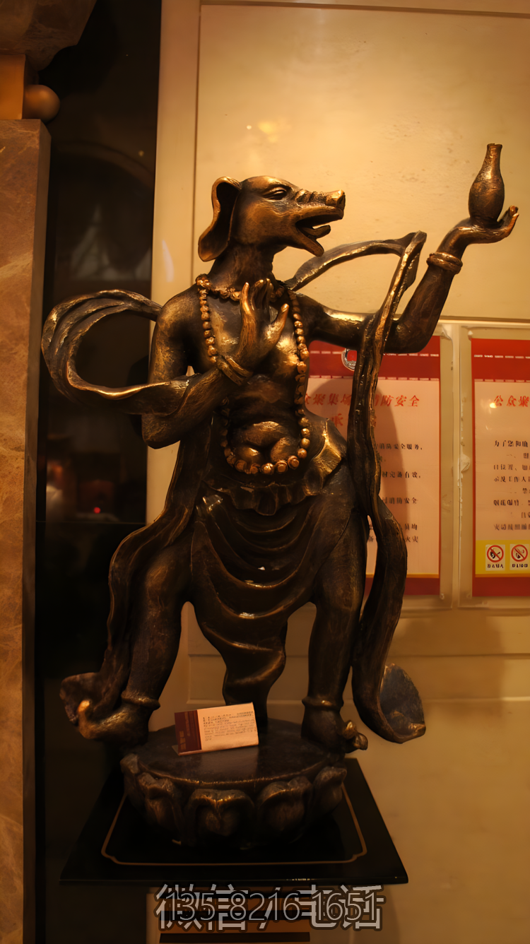 藏族十二生肖动物铜雕