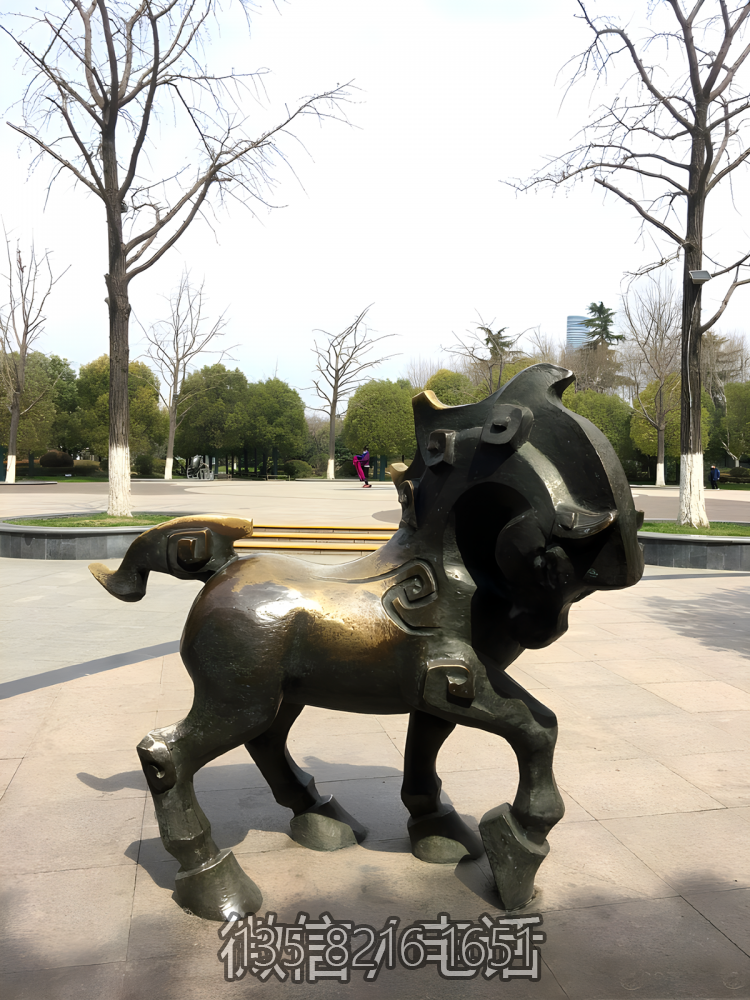 午马铸铜十二生肖动物铜雕