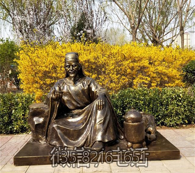 玻璃钢仿铜历史名人茶圣陆羽博鱼网页版