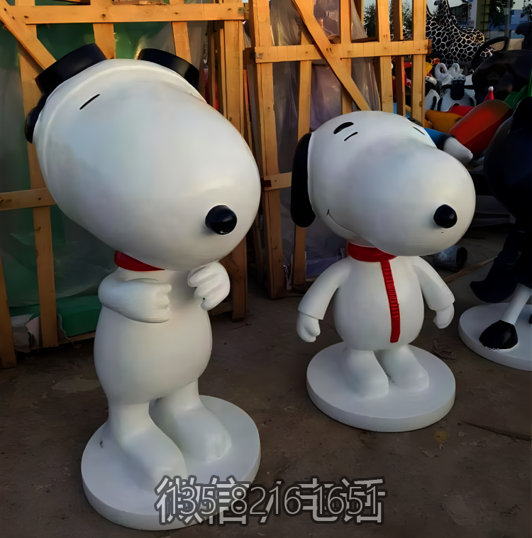 花园广场摆件玻璃钢卡通动物Snoopy博鱼网页版