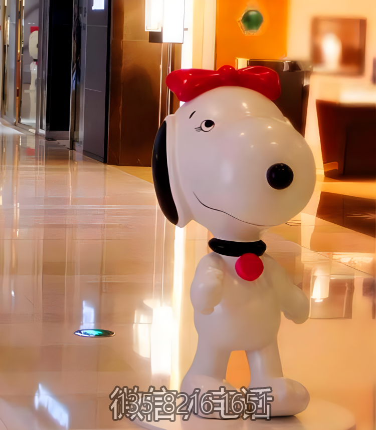 商场店铺玻璃钢卡通美陈装饰摆件Snoopy博鱼网页版