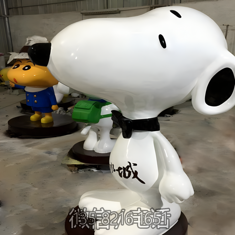 商场景观小品玻璃钢卡通树脂公仔Snoopy博鱼网页版