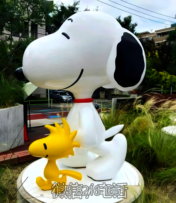 园林大型落地景观装饰摆件玻璃钢卡通Snoopy博鱼网页版