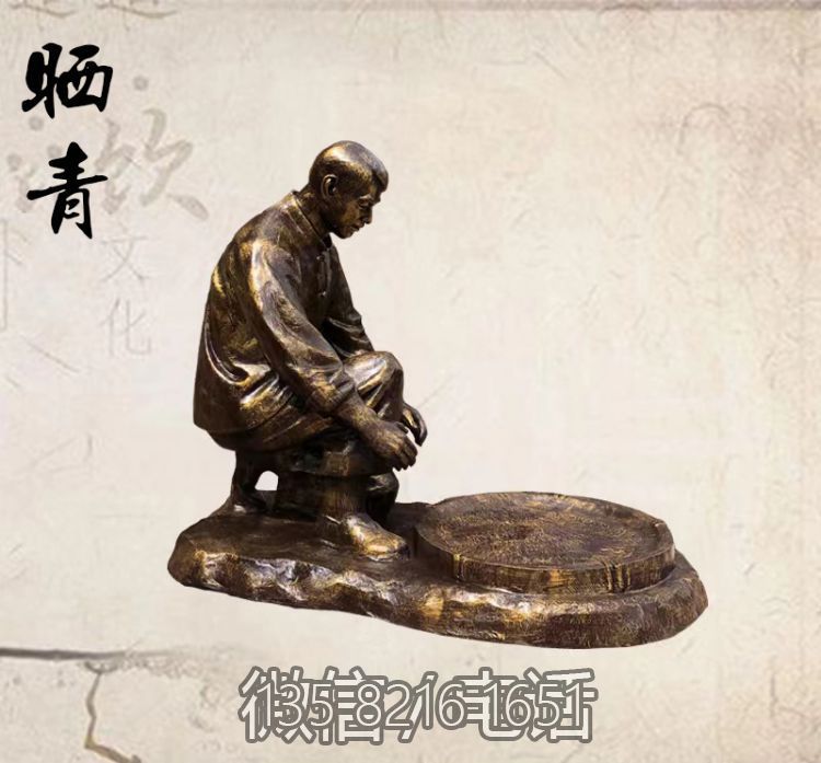 茶文化户外玻璃钢仿铜晒青博鱼网页版