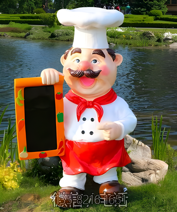 玻璃钢卡通厨师西方厨子博鱼网页版