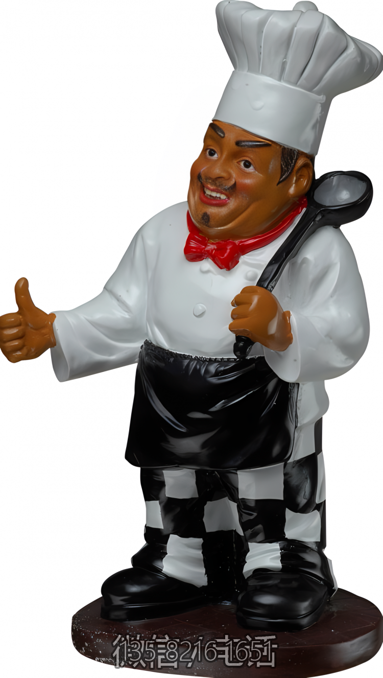 美陈装饰摆件玻璃钢卡通厨师博鱼网页版