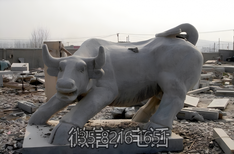 青石石雕园林户外景观装饰动物落地摆件华尔街牛博鱼网页版