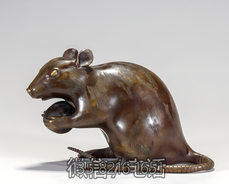 户外园林动物景观摆件玻璃钢仿铜定制十二生肖鼠博鱼网页版