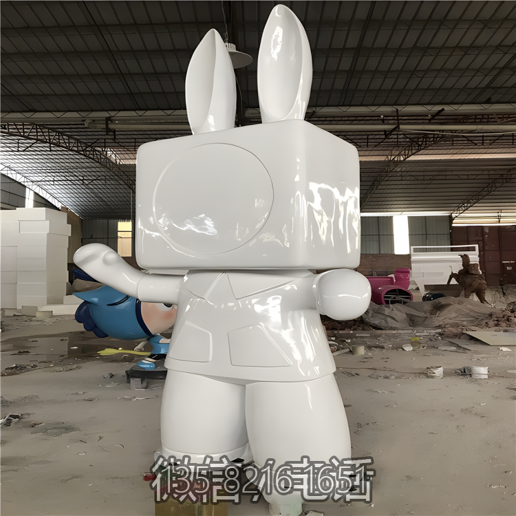 抽象玻璃钢卡通兔子人偶博鱼网页版