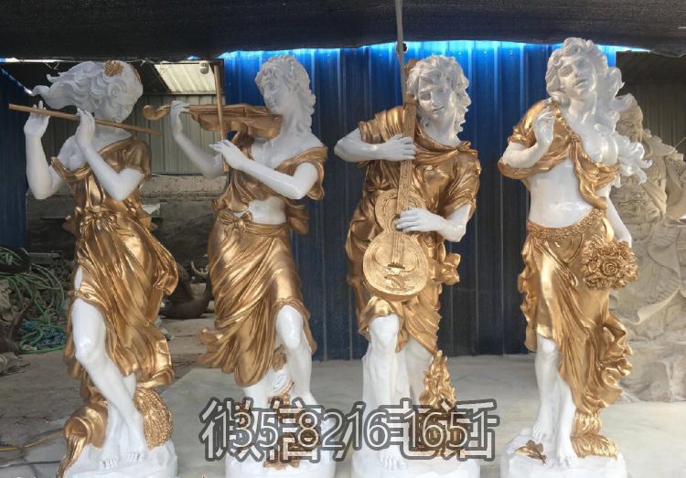 城市街道玻璃钢吹拉弹唱人物博鱼网页版