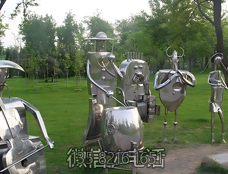 户外园林不锈钢抽象吹拉弹唱的人物博鱼网页版