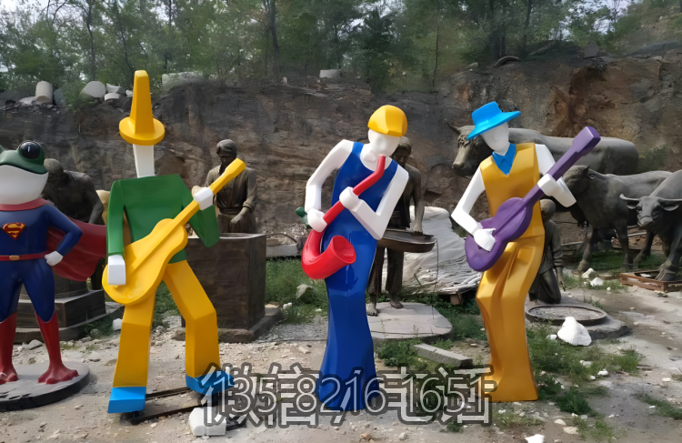 园林玻璃钢抽象弹吉他的音乐人博鱼网页版