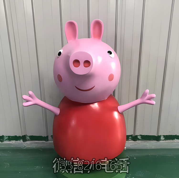 幼儿园摆件玻璃钢树脂卡通小猪佩奇博鱼网页版