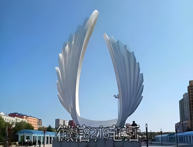 抽象翅膀不锈钢喷漆博鱼网页版