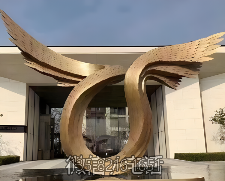 不锈钢镂空抽象翅膀博鱼网页版