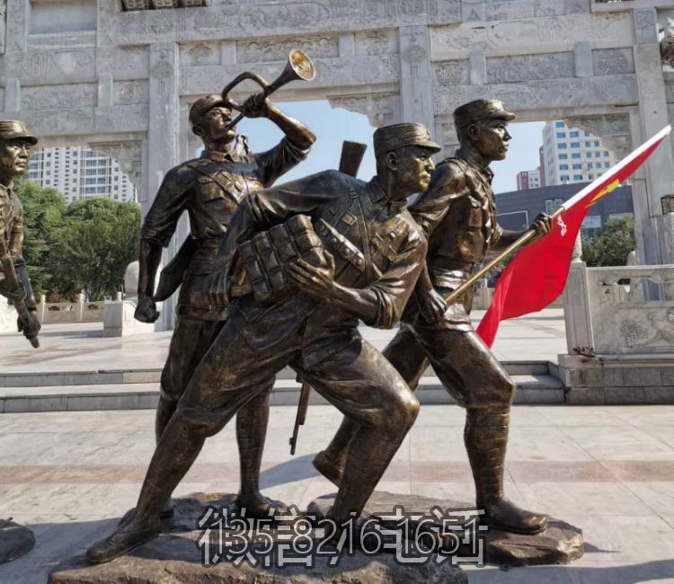 玻璃钢八路军战士仿铜博鱼网页版