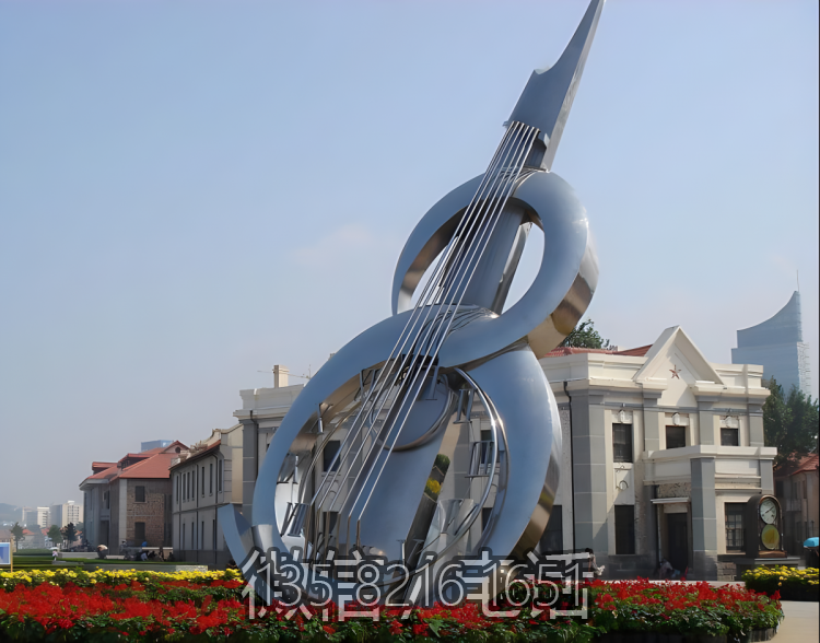 镜面不锈钢抽象吉他博鱼网页版