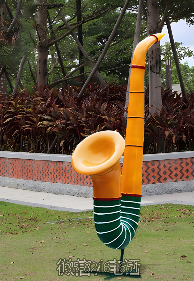 玻璃钢抽象萨克斯博鱼网页版摆件