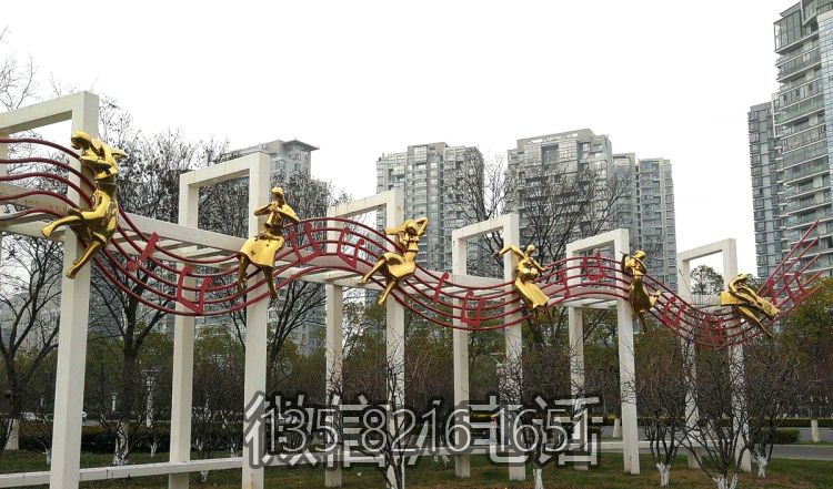 春天的乐章，不锈钢抽象音乐人物博鱼网页版