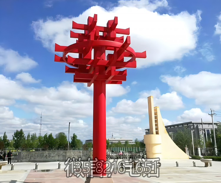 “华”字不锈钢中文字景观博鱼网页版