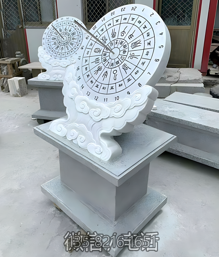 日晷石雕摆件