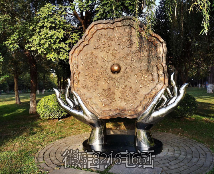 不锈钢+锻铜创意铜镜