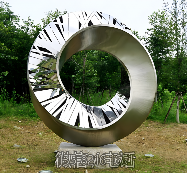 圆环博鱼网页版-户外草坪不锈钢镂空创意个性圆环博鱼网页版