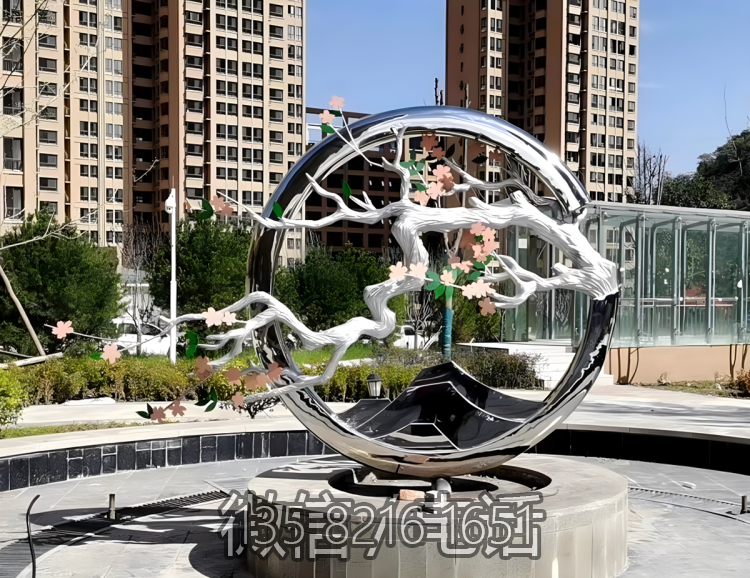 圆环博鱼网页版-户外广场创意不锈钢抽象圆环博鱼网页版 圆环博鱼网页版-户外广场创意不锈钢抽象圆环博鱼网页版