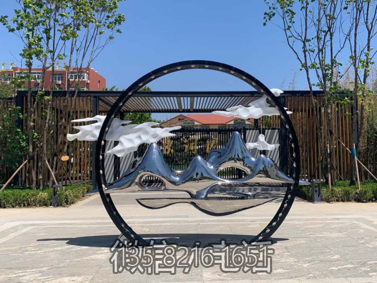 镜面不锈钢假山艺术景观博鱼网页版