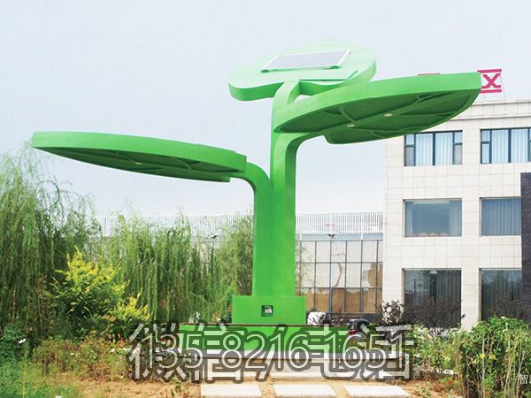 不锈钢发光树叶树形亭子