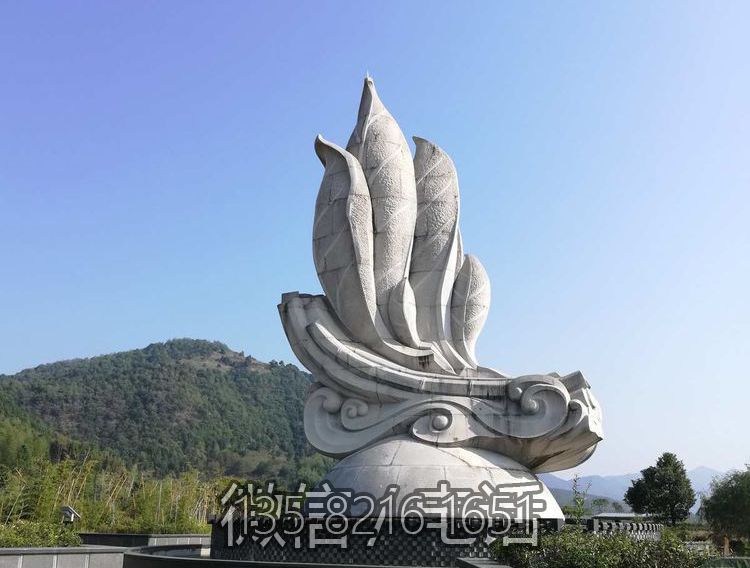 汉白玉茶叶石雕景观博鱼网页版