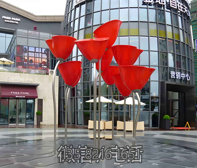 抽象不锈钢郁金香博鱼网页版