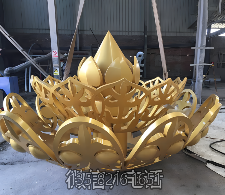 抽象不锈钢镂空荷花博鱼网页版