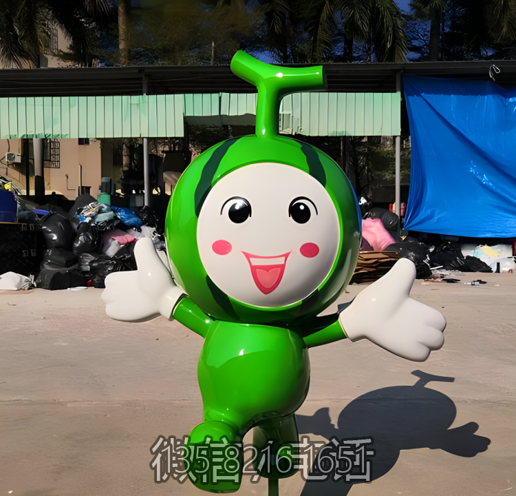 玻璃钢卡通西瓜水果公仔 (2) 玻璃钢卡通西瓜水果公仔 (2)