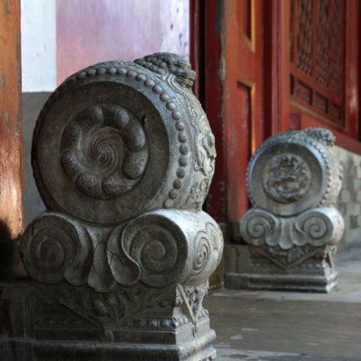 古建筑园林门口摆放青石仿古浮雕门墩做旧抱鼓石博鱼网页版