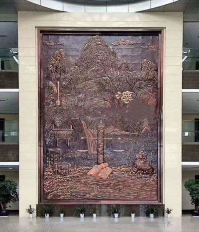 法院法制主题铜浮雕画