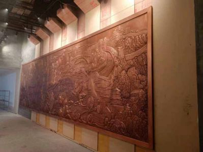 南水北调紫铜浮雕壁画
