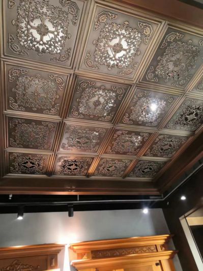 室内装饰锻铜浮雕吊顶花纹
